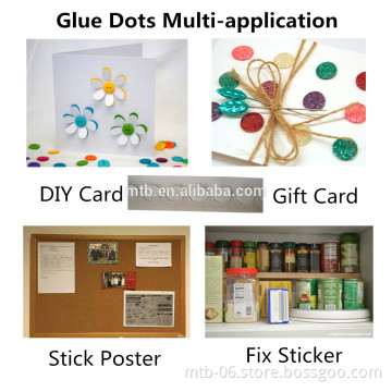 Clear Removable Glue Dots Fix Pop Up Brochure